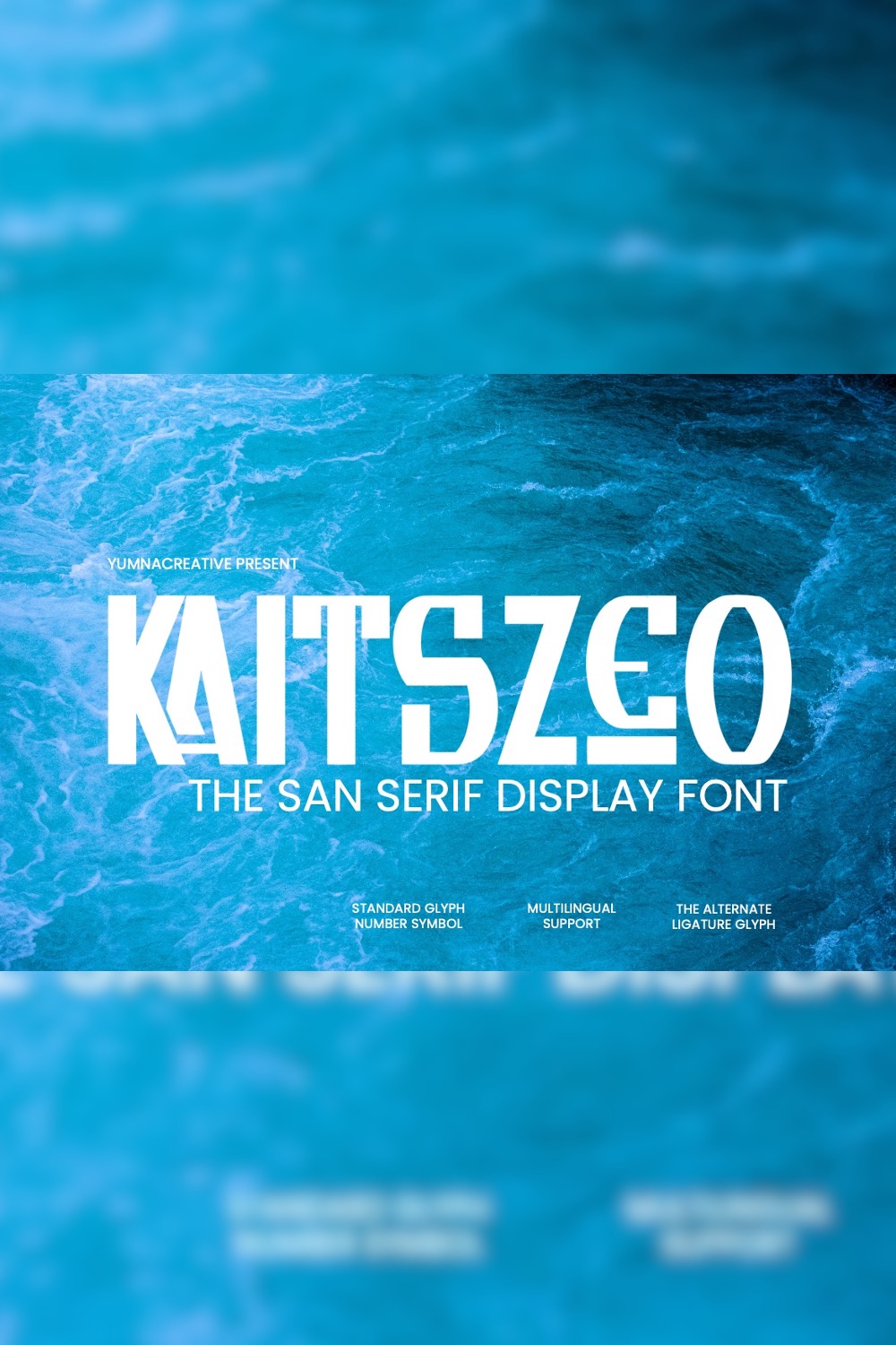 Kaitszeo - Sans Serif Display Font pinterest preview image.