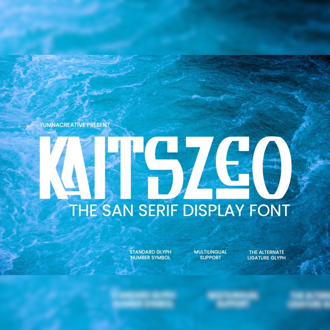 Kaitszeo - Sans Serif Display Font preview image.