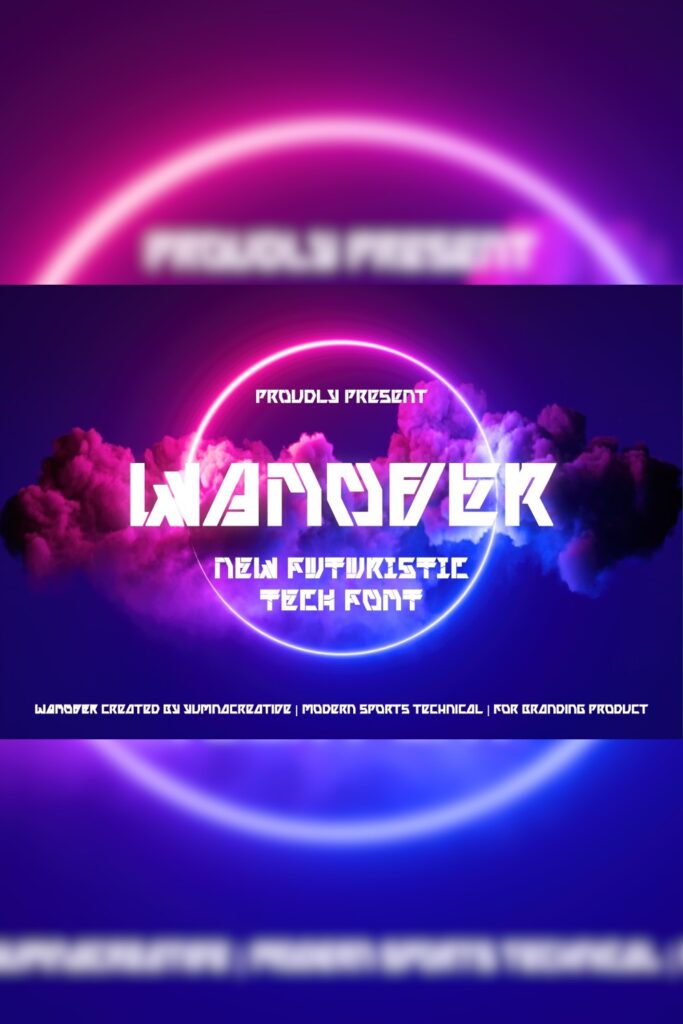 Wanover - Futuristic Techno Font - MasterBundles