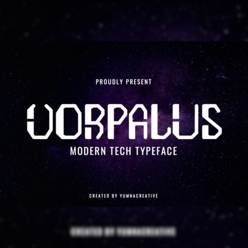 Vorpalus - Modern Tech Font cover image.