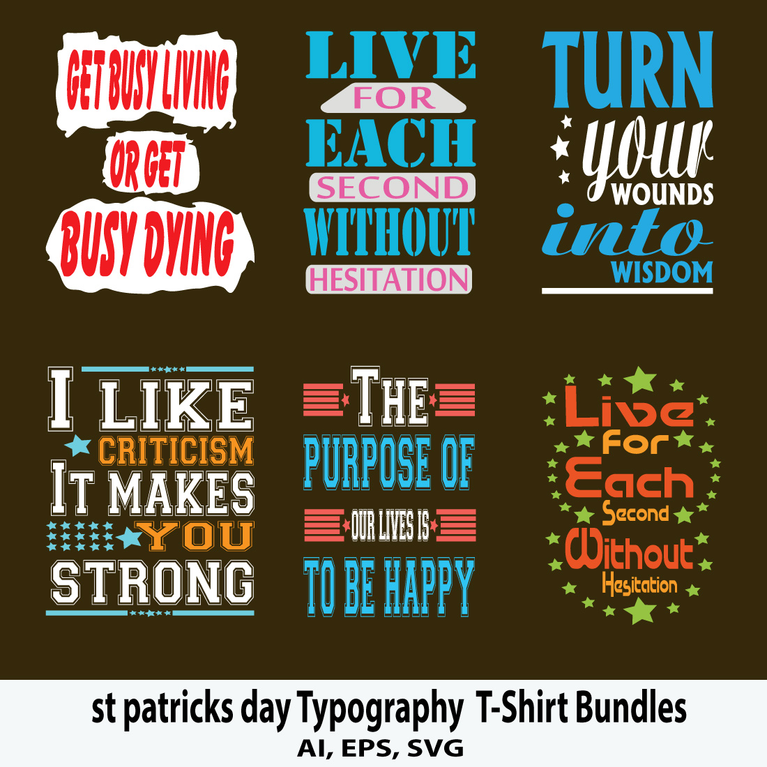 st patricks day typography t shirt bundles 267