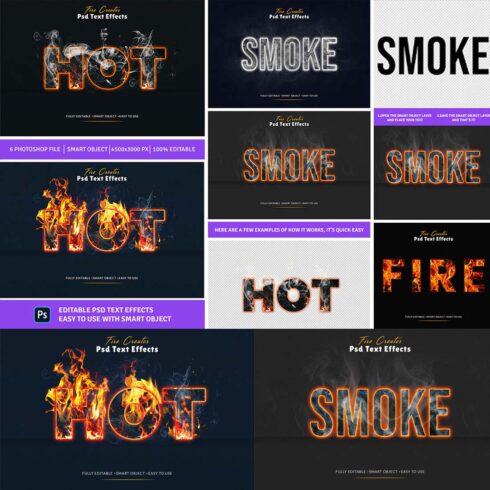 Realistic Fire Text Effects Creator cover image.