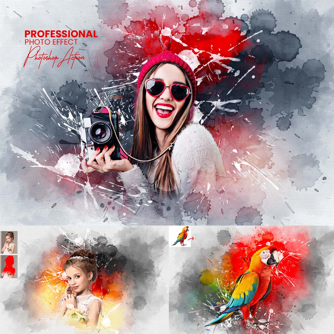 Professional Photoshop Action cover image.