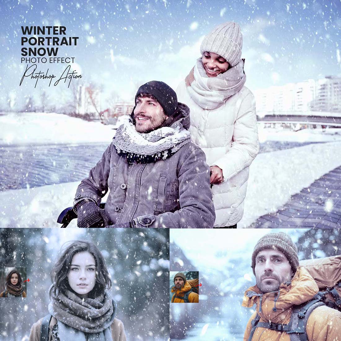 Winter Portrait Snow Effect cover image.