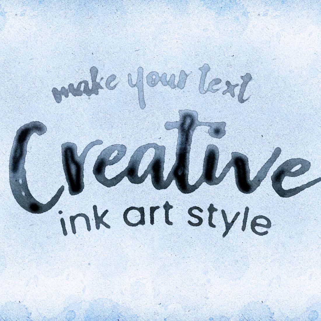 Watercolor & Ink Text & Shape Maker preview image.