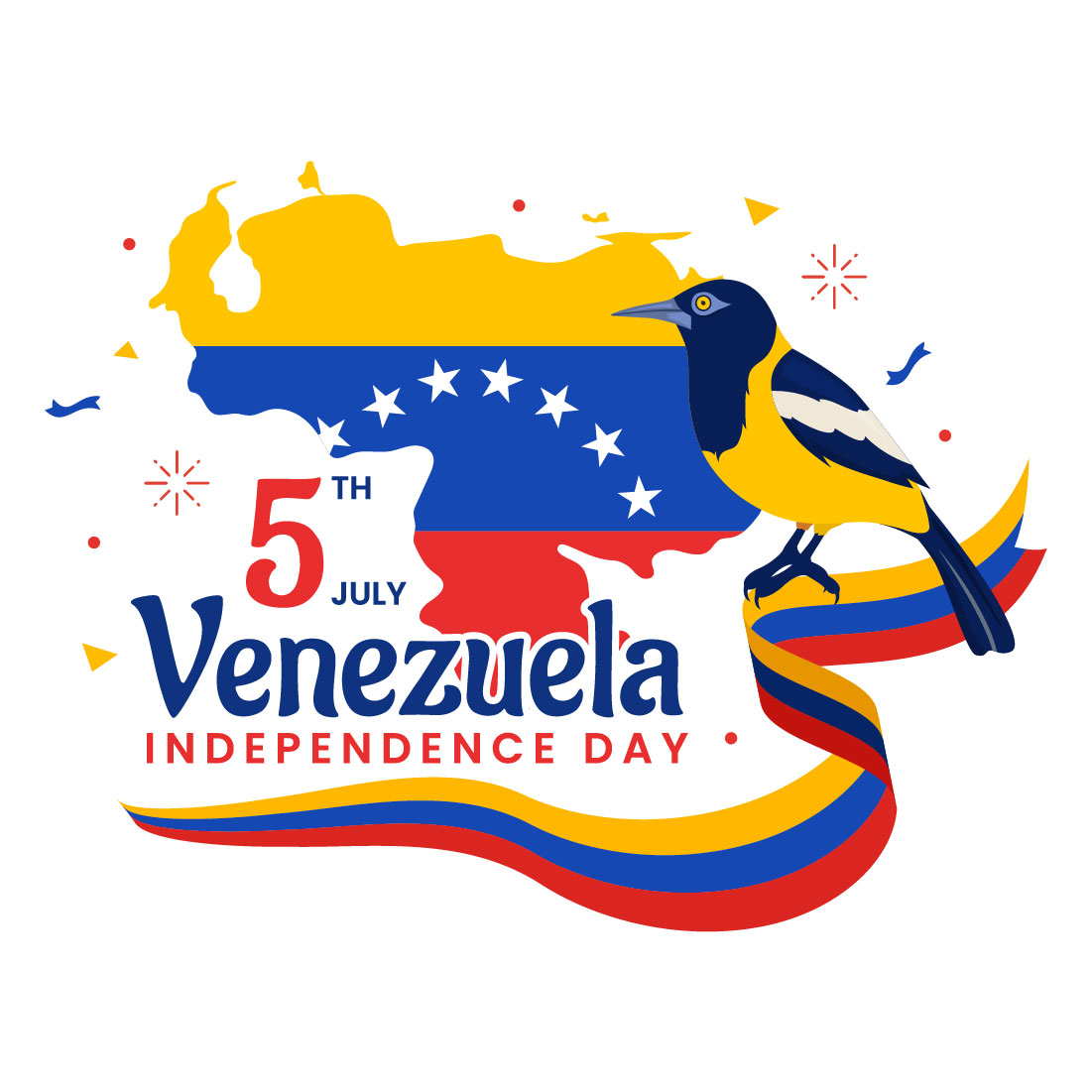 13 Venezuela Independence Day Illustration cover image.