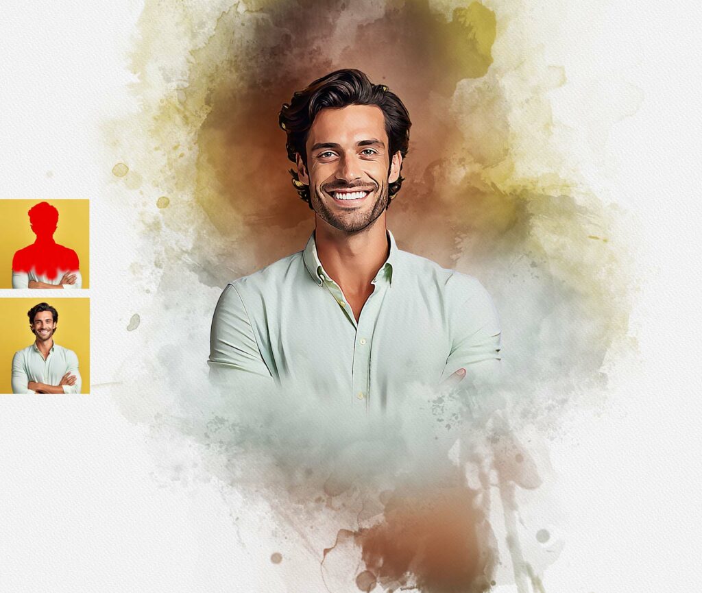 Watercolor Effect Photoshop Action - MasterBundles