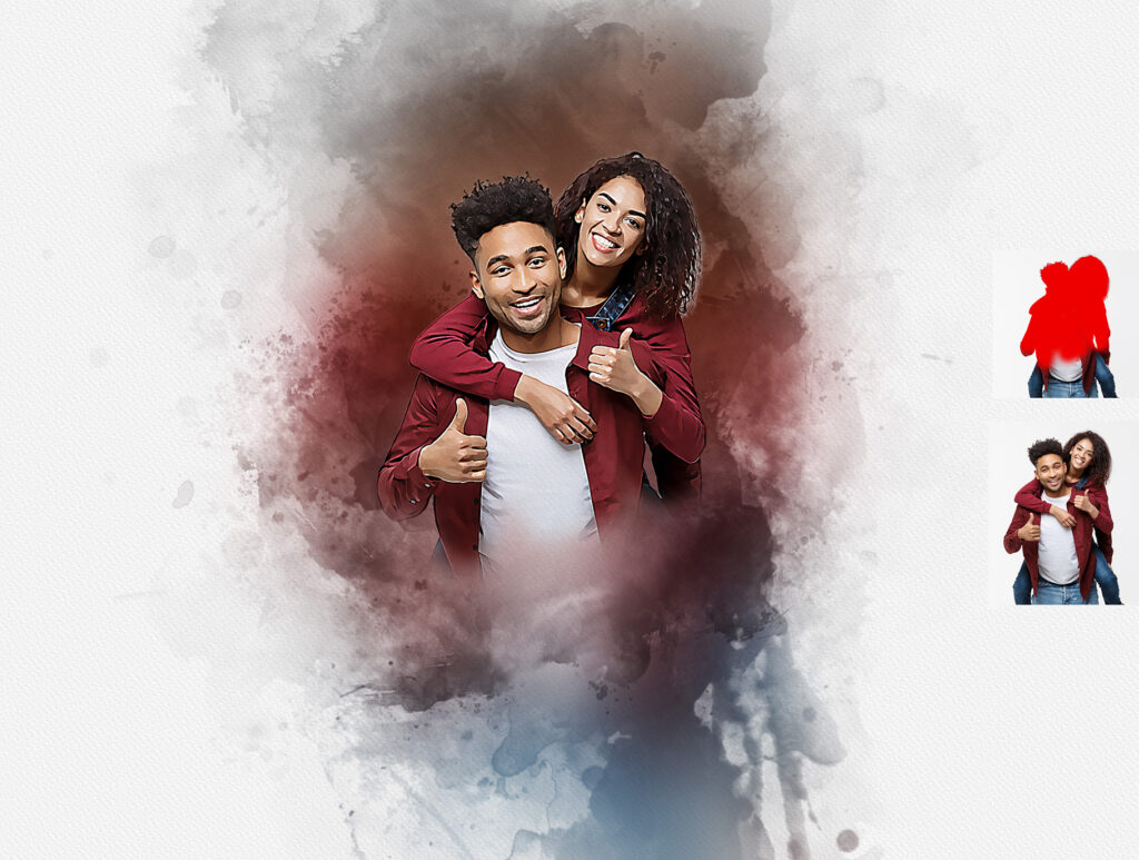 Watercolor Effect Photoshop Action - MasterBundles