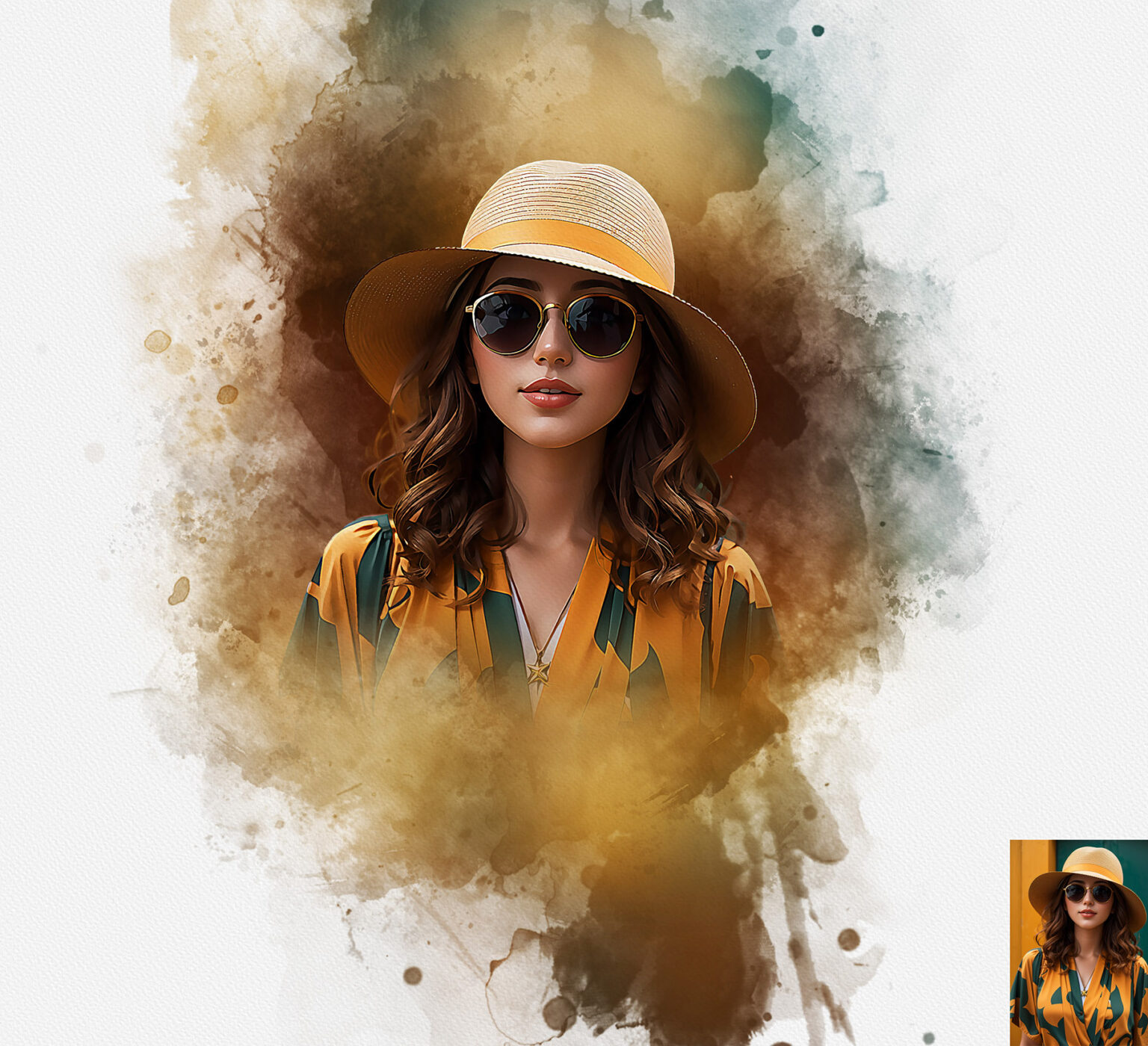 Watercolor Effect Photoshop Action - MasterBundles