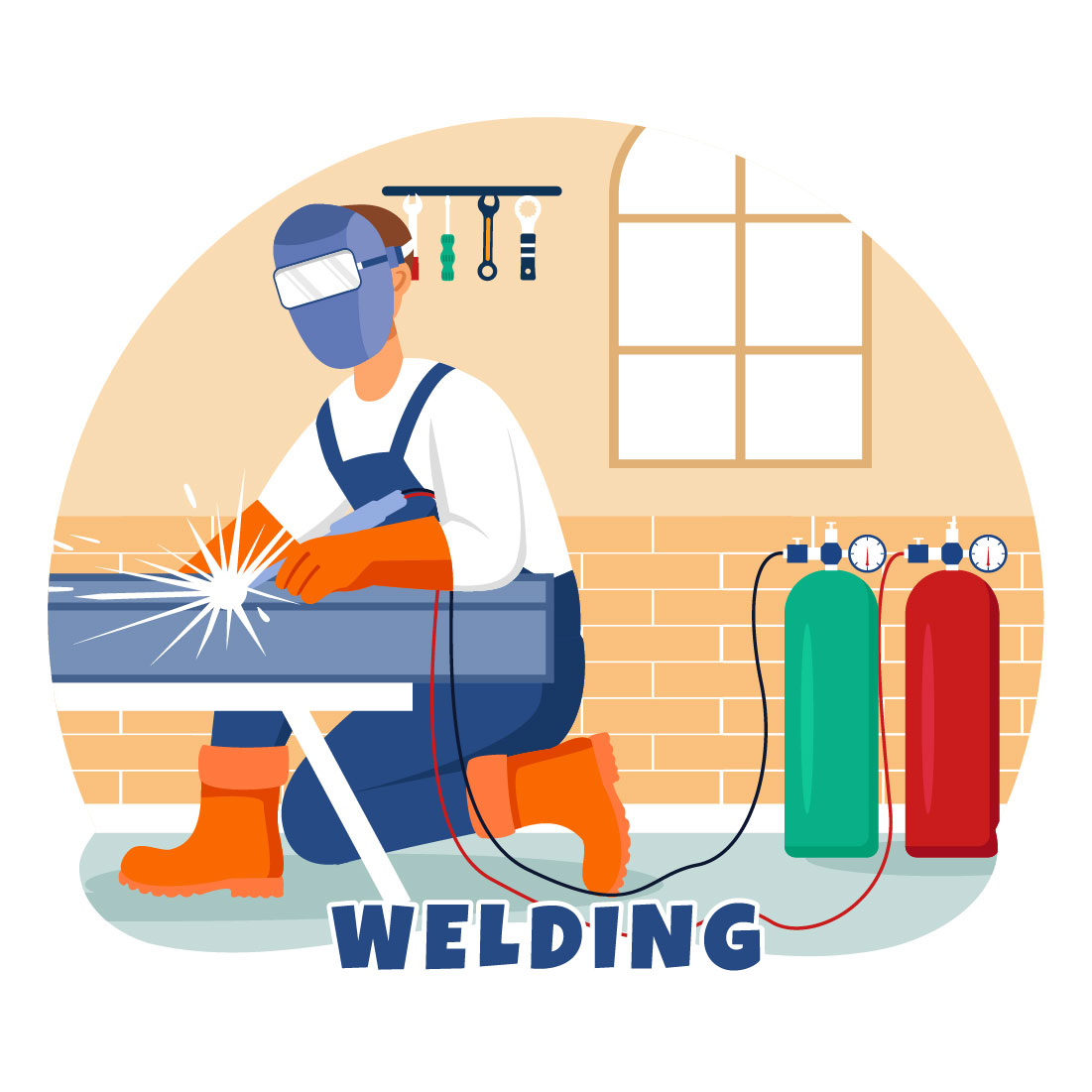 9 Welding Service Illustration preview image.