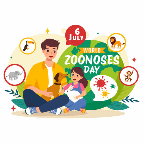 9 World Zoonoses Day Illustration cover image.