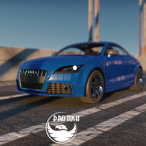 Audi Tts 3D model cover image.