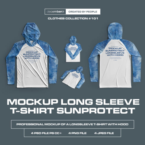 4 Mockups Long Sleeve T-Shirt SunProtect cover image.