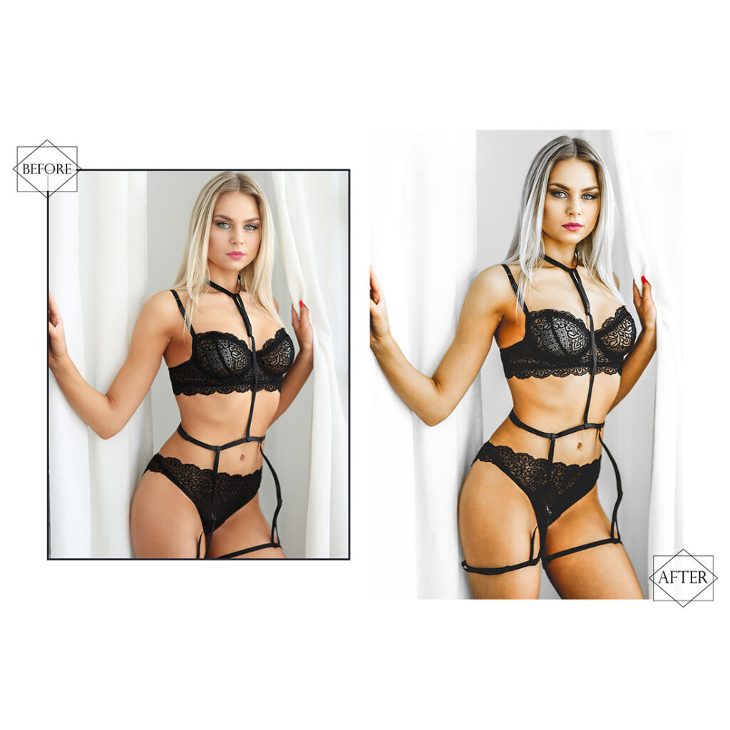 13 Mobile Lightroom Presets, Boudoir Angle Mobile Preset, Bright Filter