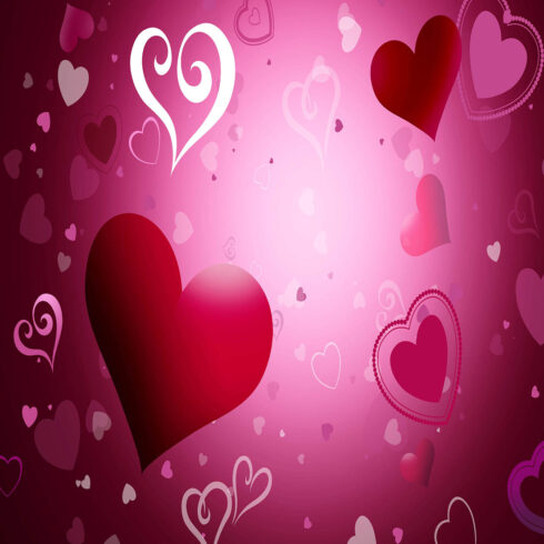 love heart background cover image.