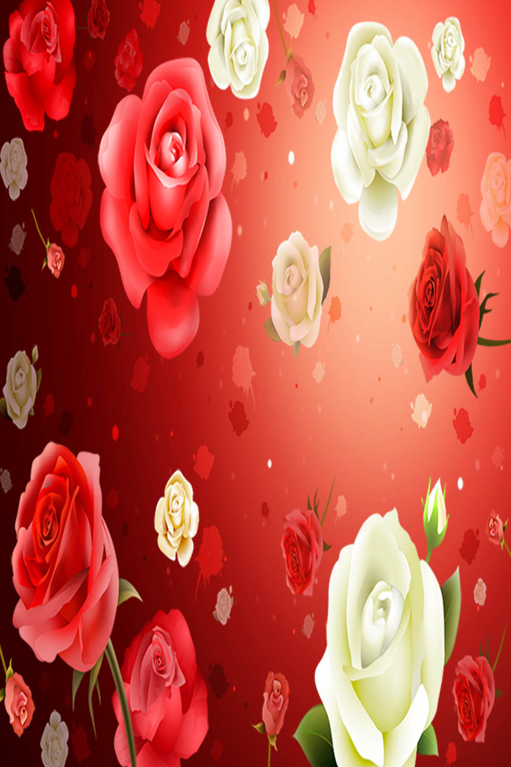 Roses - Background- psd pinterest preview image.