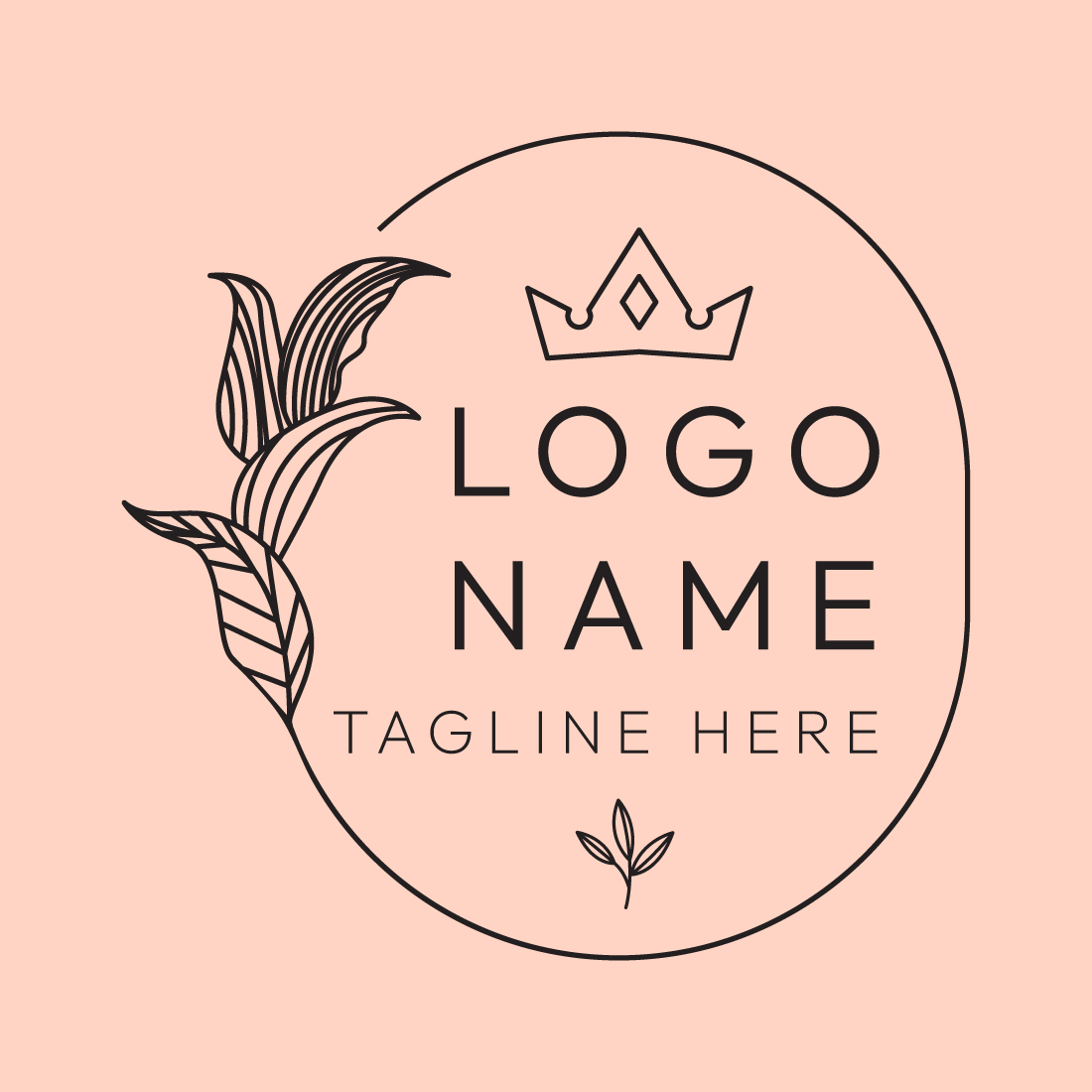 Minimalist Line Art Fashion, Beauty, and Nature Logo Design Bundle | Master Collection preview image.