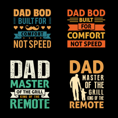 Dad t-shirt design cover image.