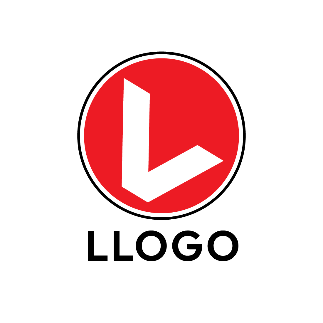 L Logo Design Bundle preview image.