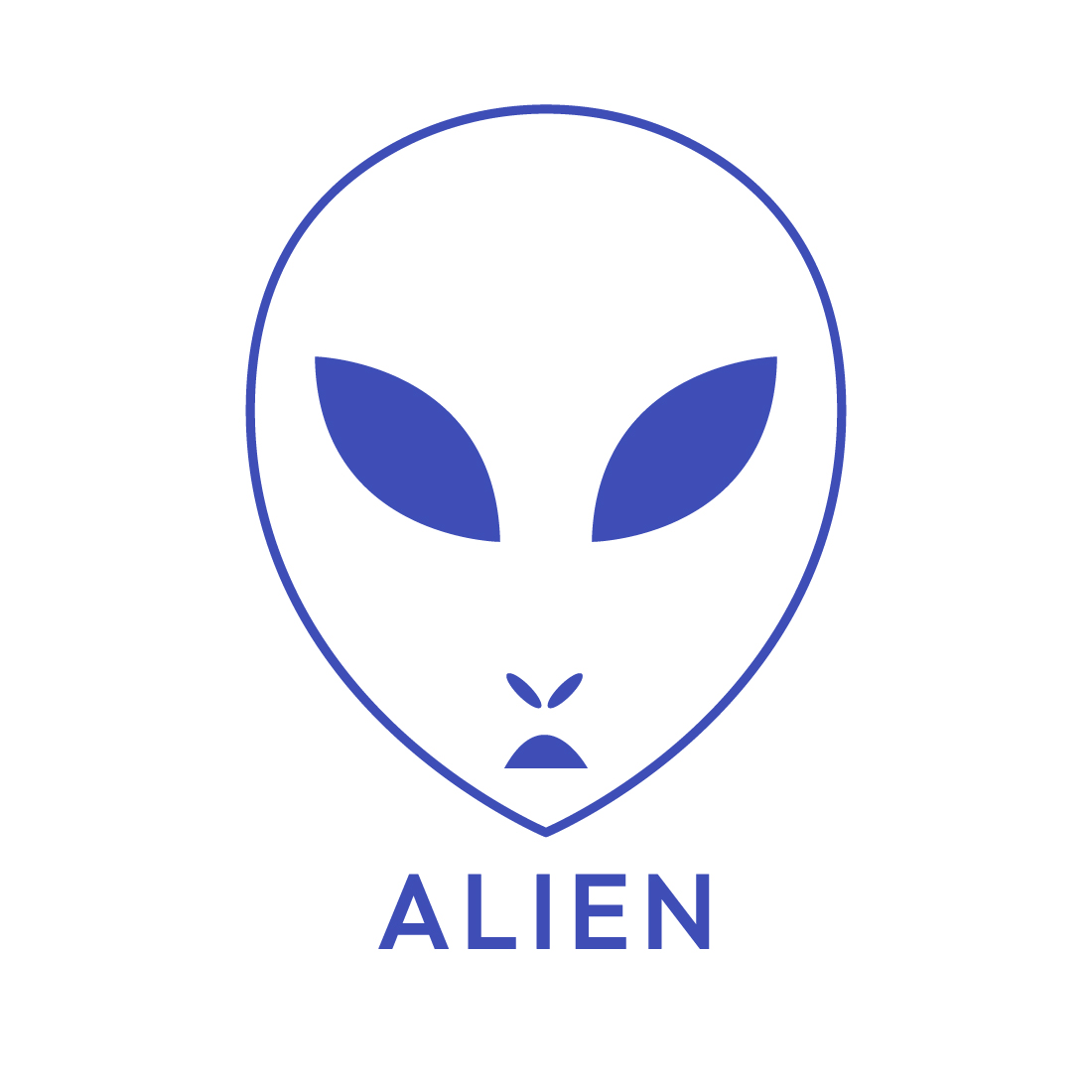 Minimalist Alien Logo Design Bundle - Master Collection preview image.