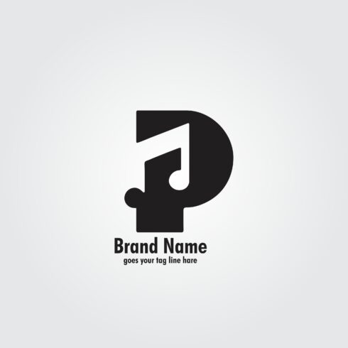 Music P Letter Logo cover image.