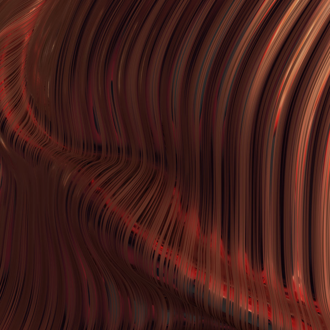 Abstract 3d Wavy Striped Backgrounds Warm Colors cover image.