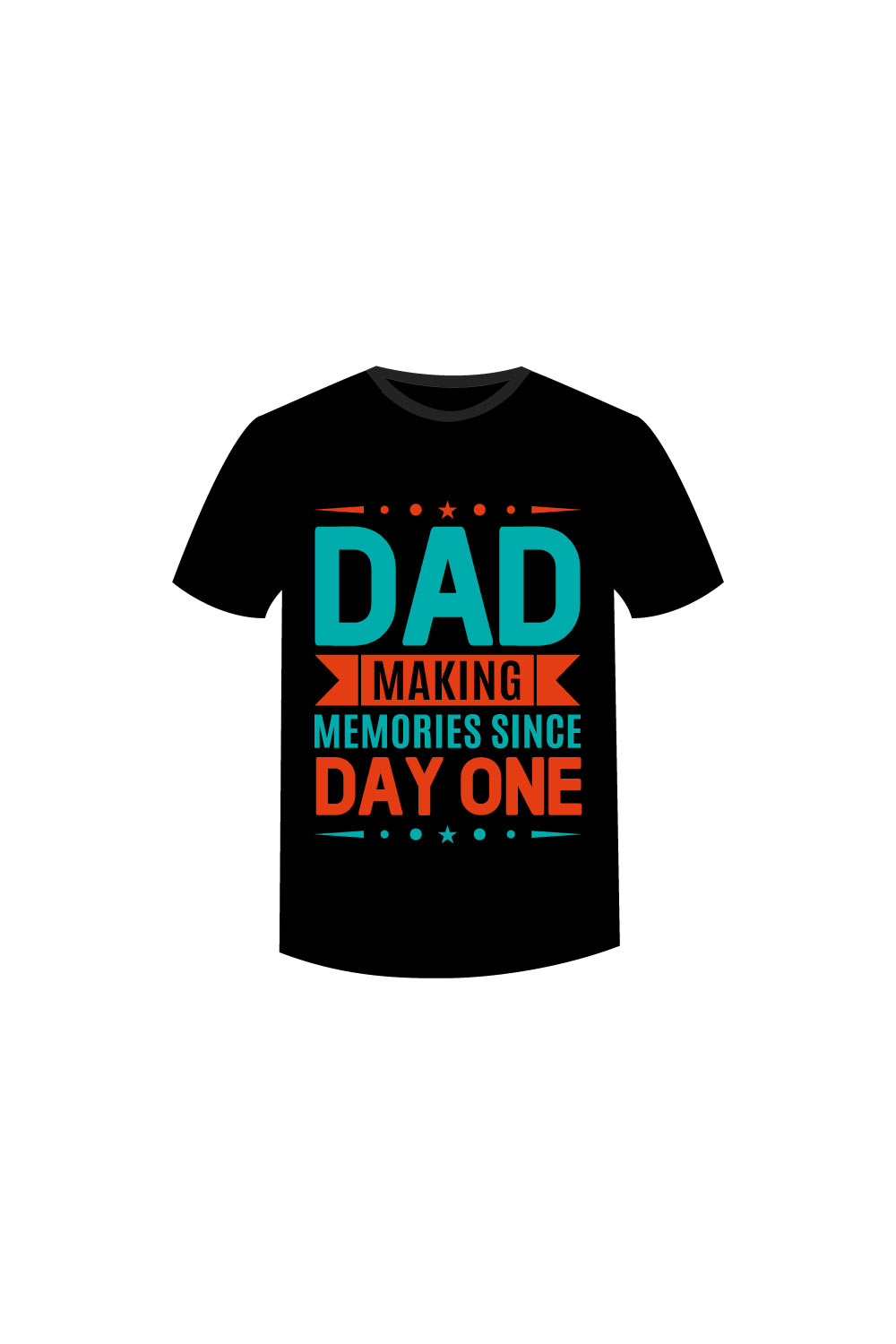 Dad t-shirt design pinterest preview image.