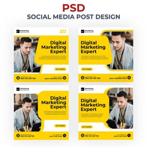 Social Media Post Design Template cover image.