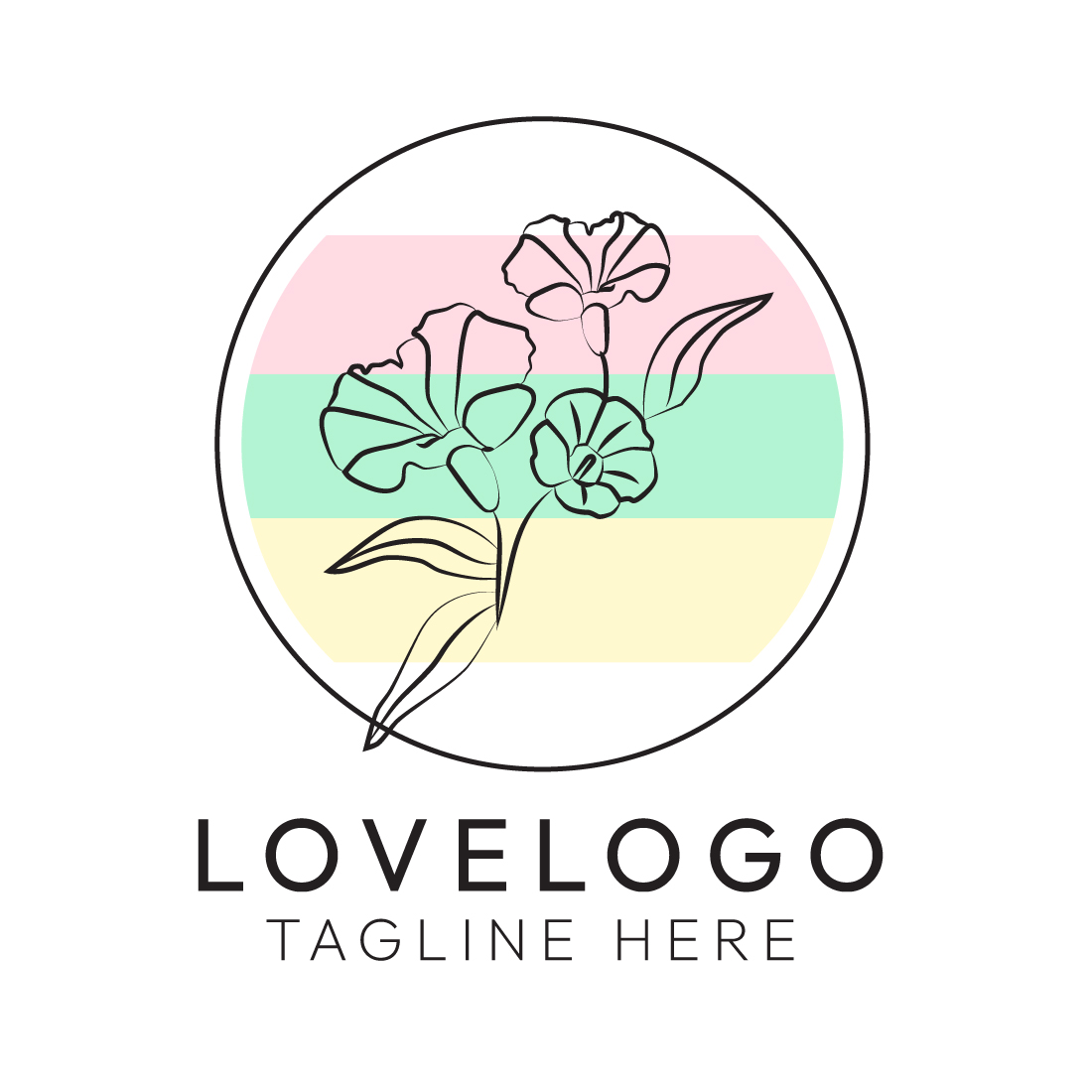 Minimalist Line Art Love, Wedding, Fashion, Beauty, and Nature Logo Design Bundle cover image.