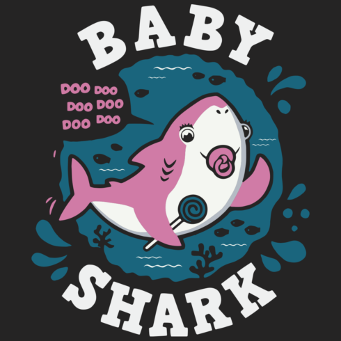 Baby Shark Svg, Shark Svg, Cartoon Svg, Movie Cartoon, Kids svg cover image.