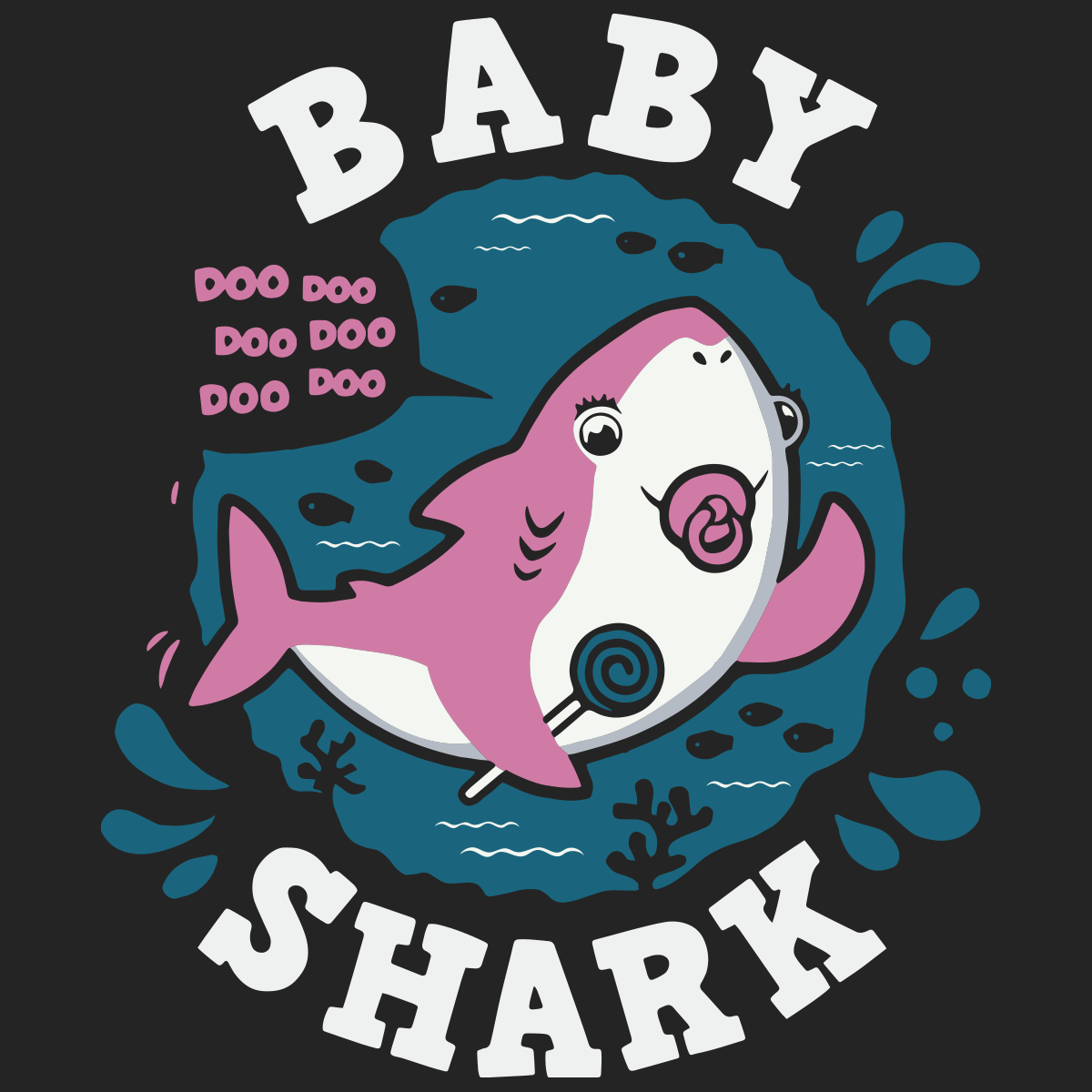 Baby Shark Svg, Shark Svg, Cartoon Svg, Movie Cartoon, Kids svg preview image.