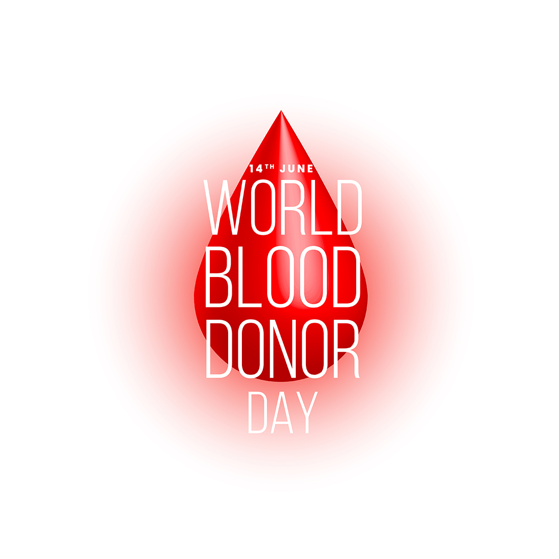 World blood donor day 3 design template cover image.