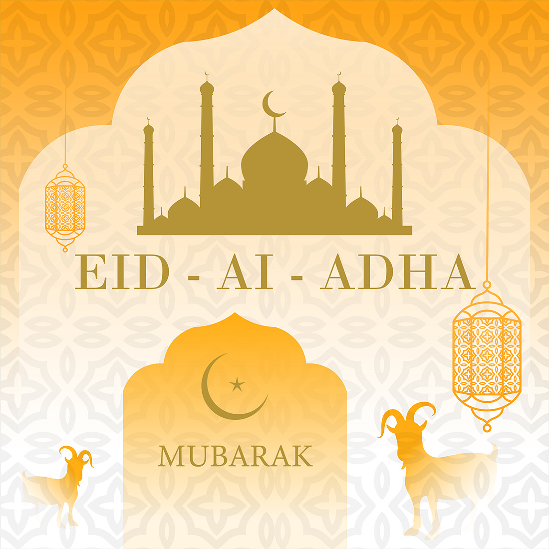 Eid al adha mubarak preview image.