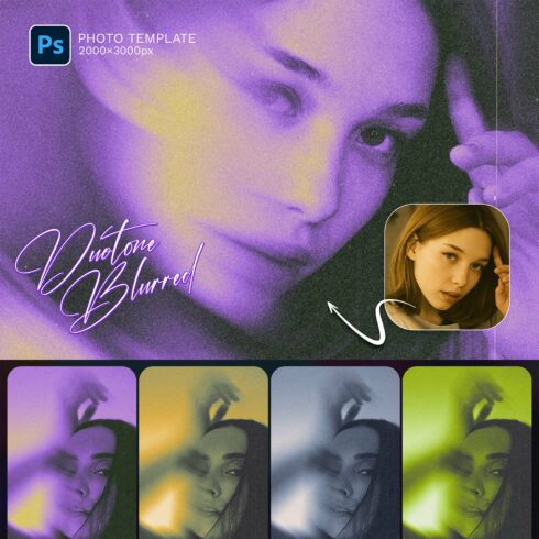 Duotone Blurred Photo Template cover image.