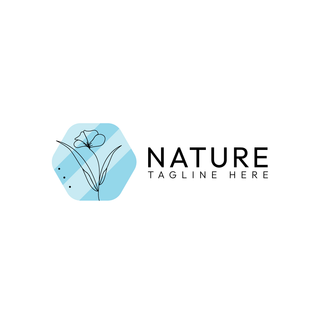 Elegant Minimalist Line Art Nature & Beauty Logo Design Master Bundle preview image.