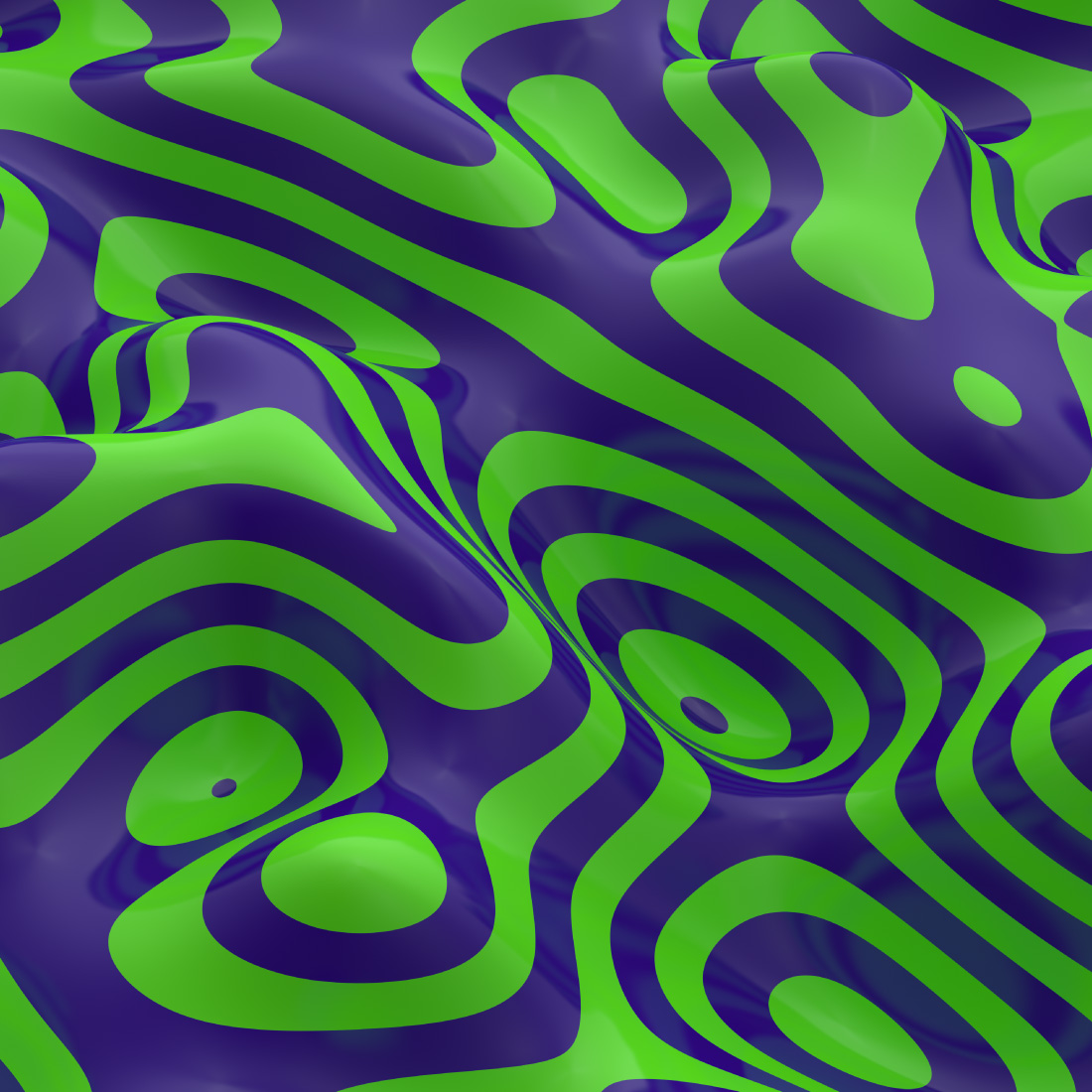 Abstract 3d Wavy Lines Background Green and Blue preview image.