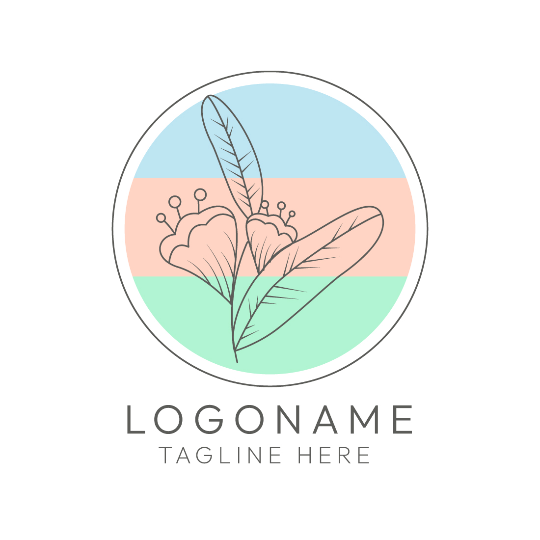 Minimalist Line Art Nature, Fashion, Beauty, Wedding Logo Design Master Bundle preview image.