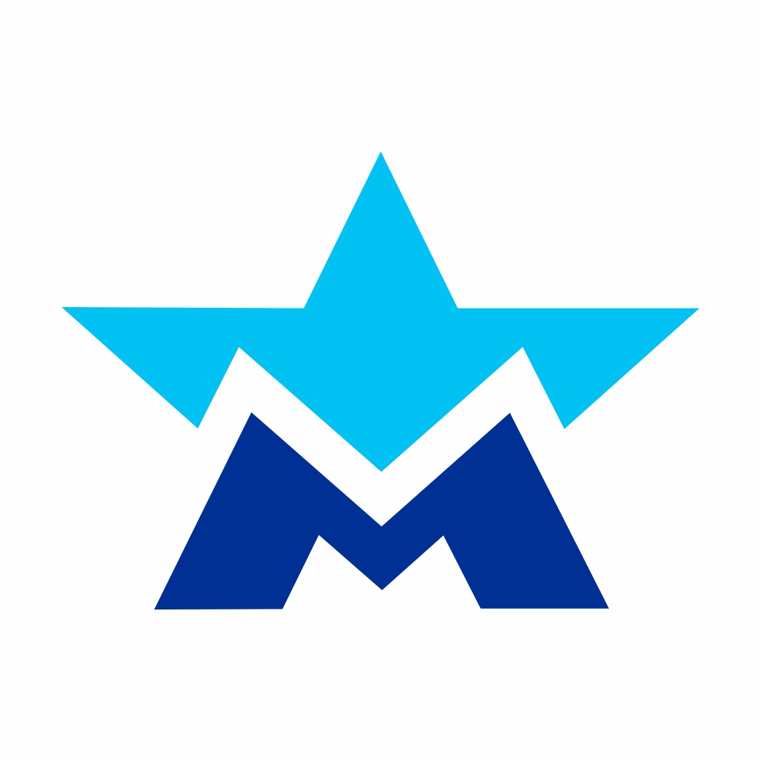 Corporate Letter M Star Logo preview image.