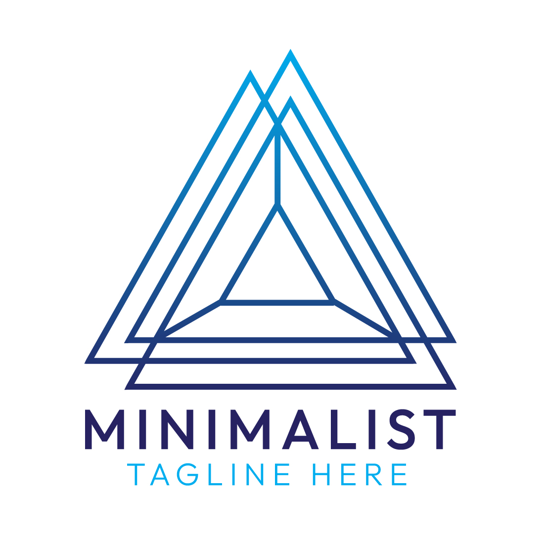Minimalist Triangle Logo Design Bundle for Brands | Master Bundle preview image.