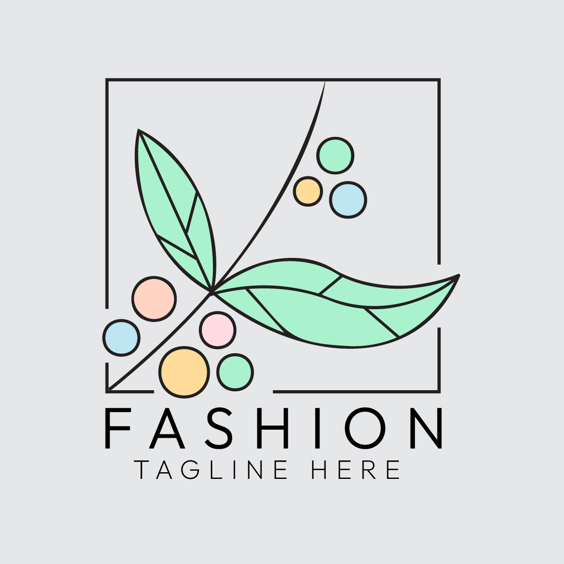 Minimalist Line Art Fashion & Nature Logo Design Bundle preview image.