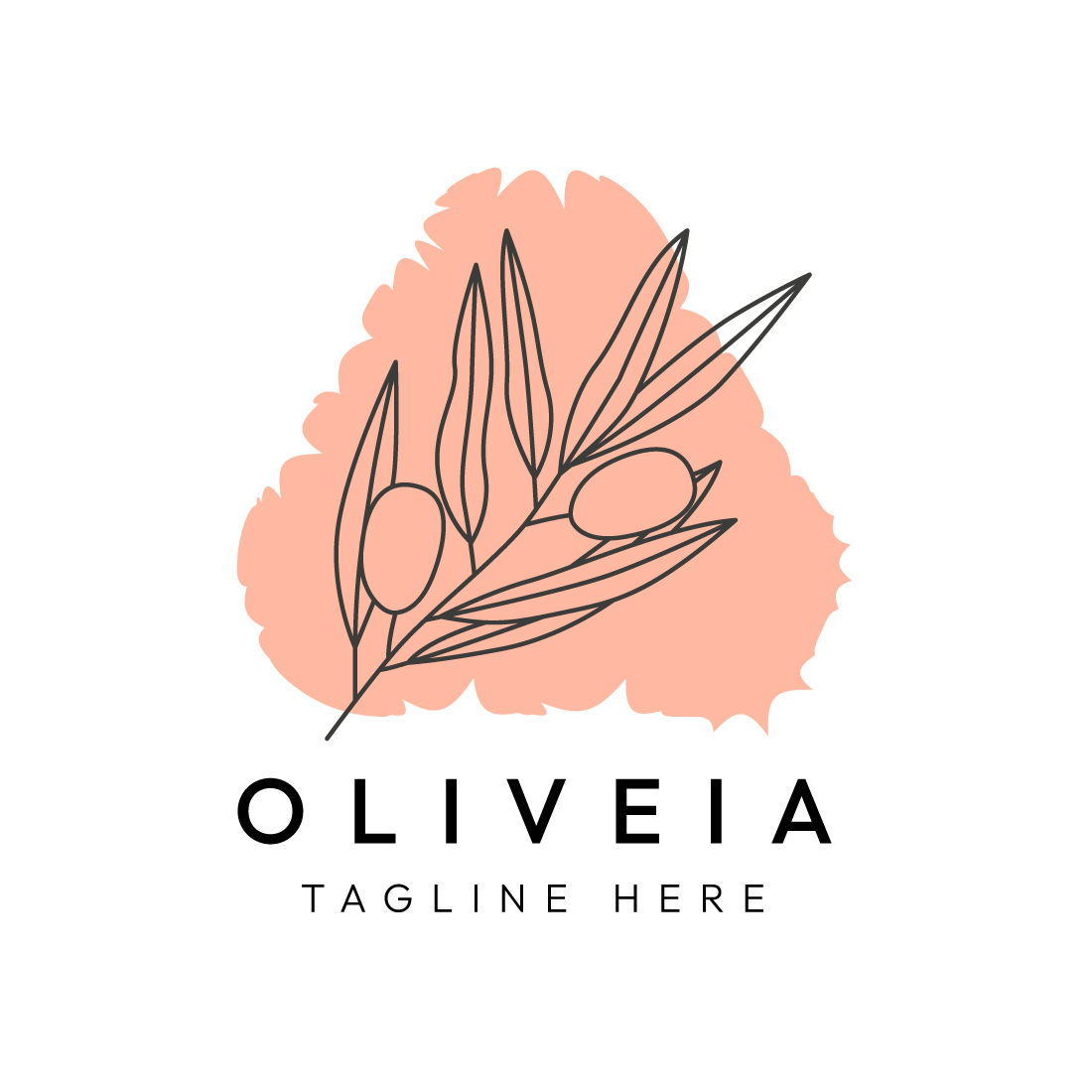 Minimalist Olive Tree Logo Design Bundle | Master Collection preview image.