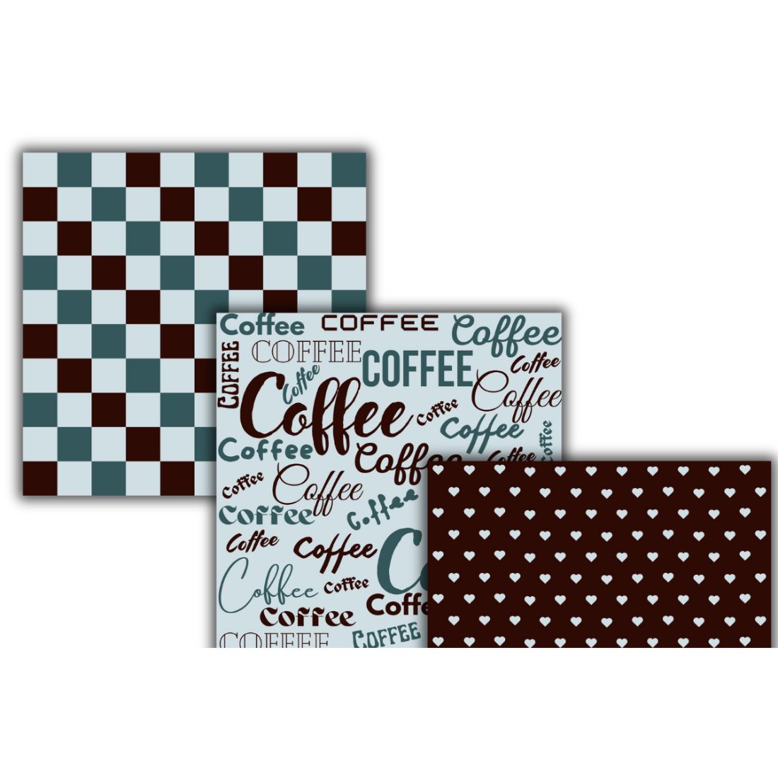 hand-drawn coffee digital papers preview image.