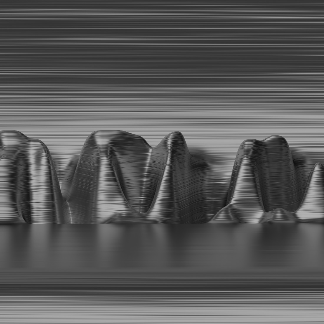 Abstract 3d Wavy Lines Background Silver Color preview image.