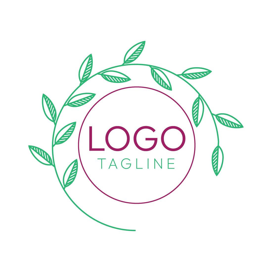 Minimalist Line Art Logo Design Bundle for Love, Wedding, Fashion, Beauty & Nature preview image.