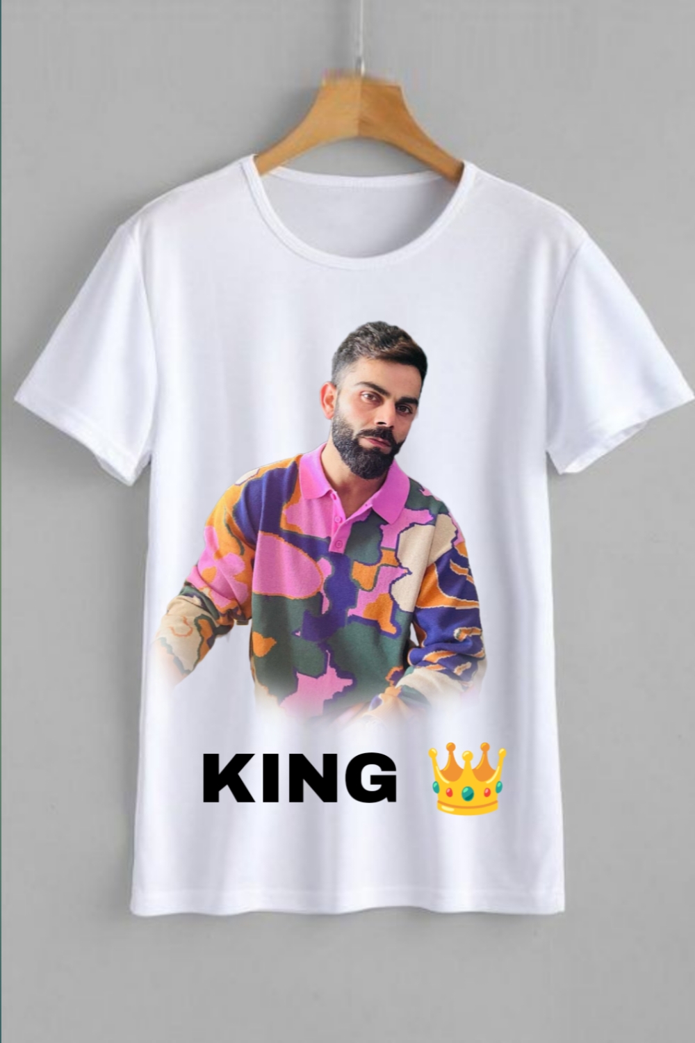 Virat Kohli Sports Tshirt pinterest preview image.