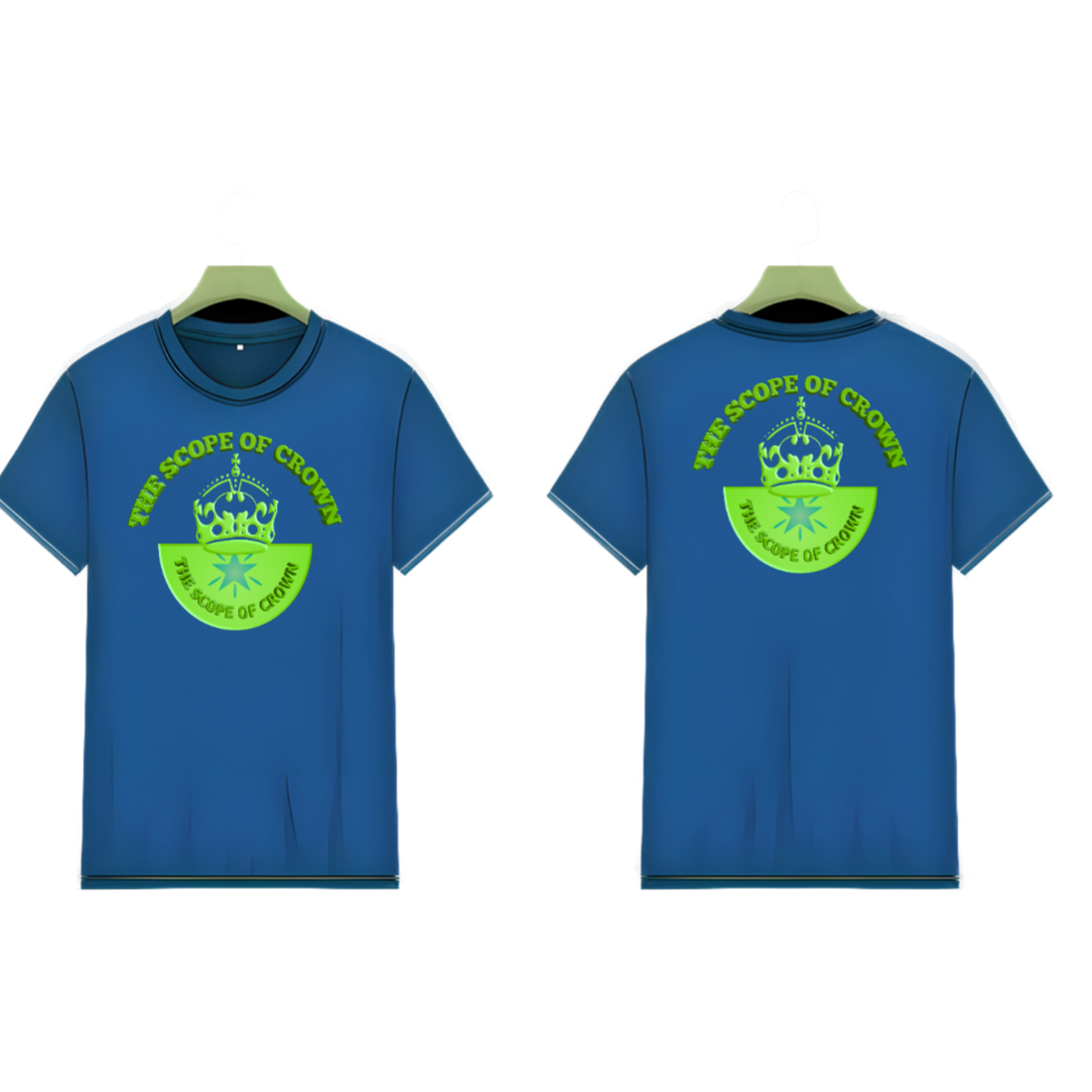 T-shirt Dark Blue Color The Scope of Crownpng preview image.