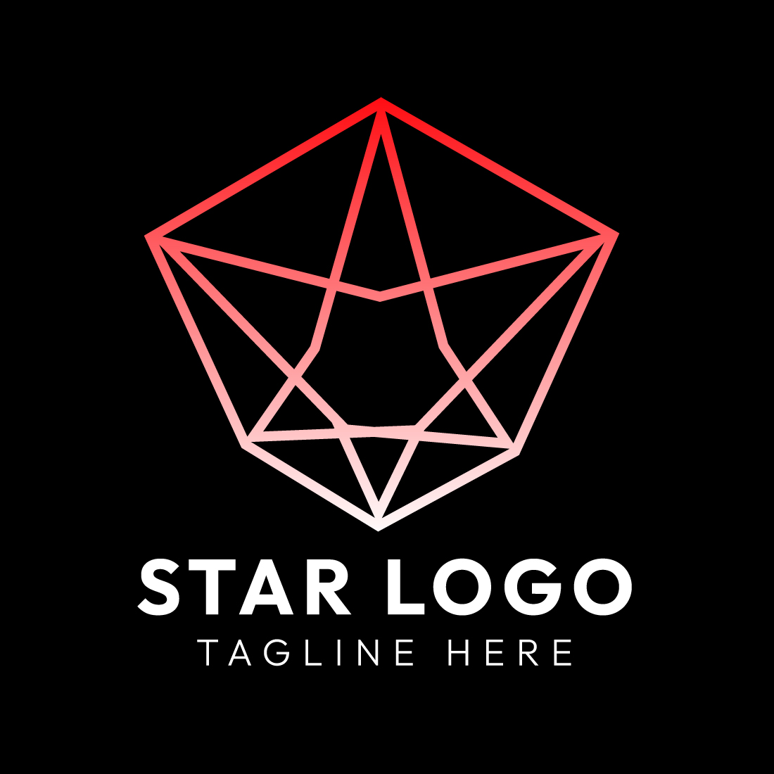 Minimalist Star Logo Design Bundle - Perfect for Modern Brands preview image.