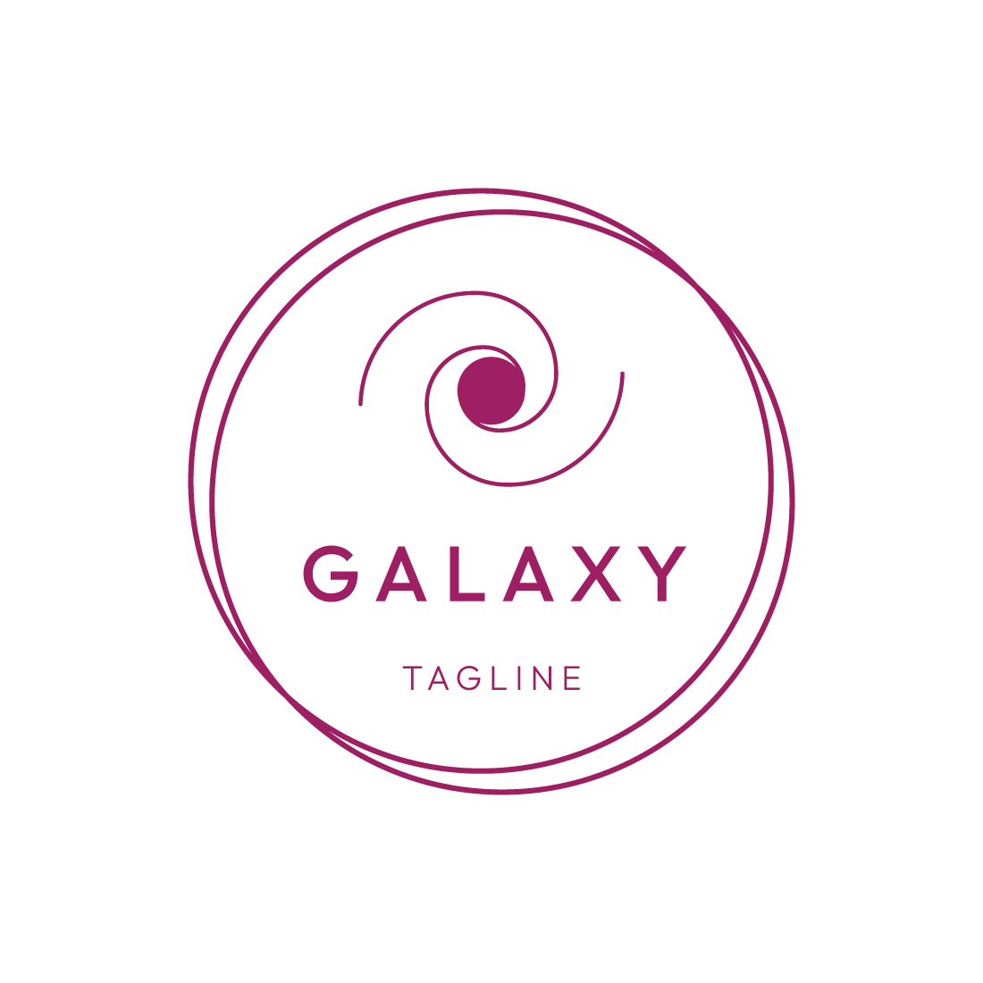 Minimalist Galaxy Logo Design Bundle | Master Collection preview image.