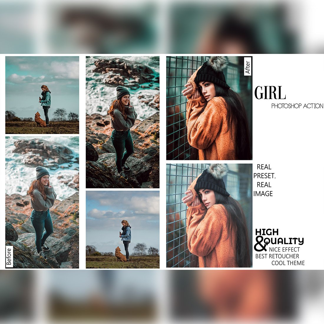12 Photoshop Actions, With Family Ps Action, Nature ACR Preset, Moody Ps Filter, Atn Portrait And Lifestyle Theme Instagram, Blogger Travel preview image.