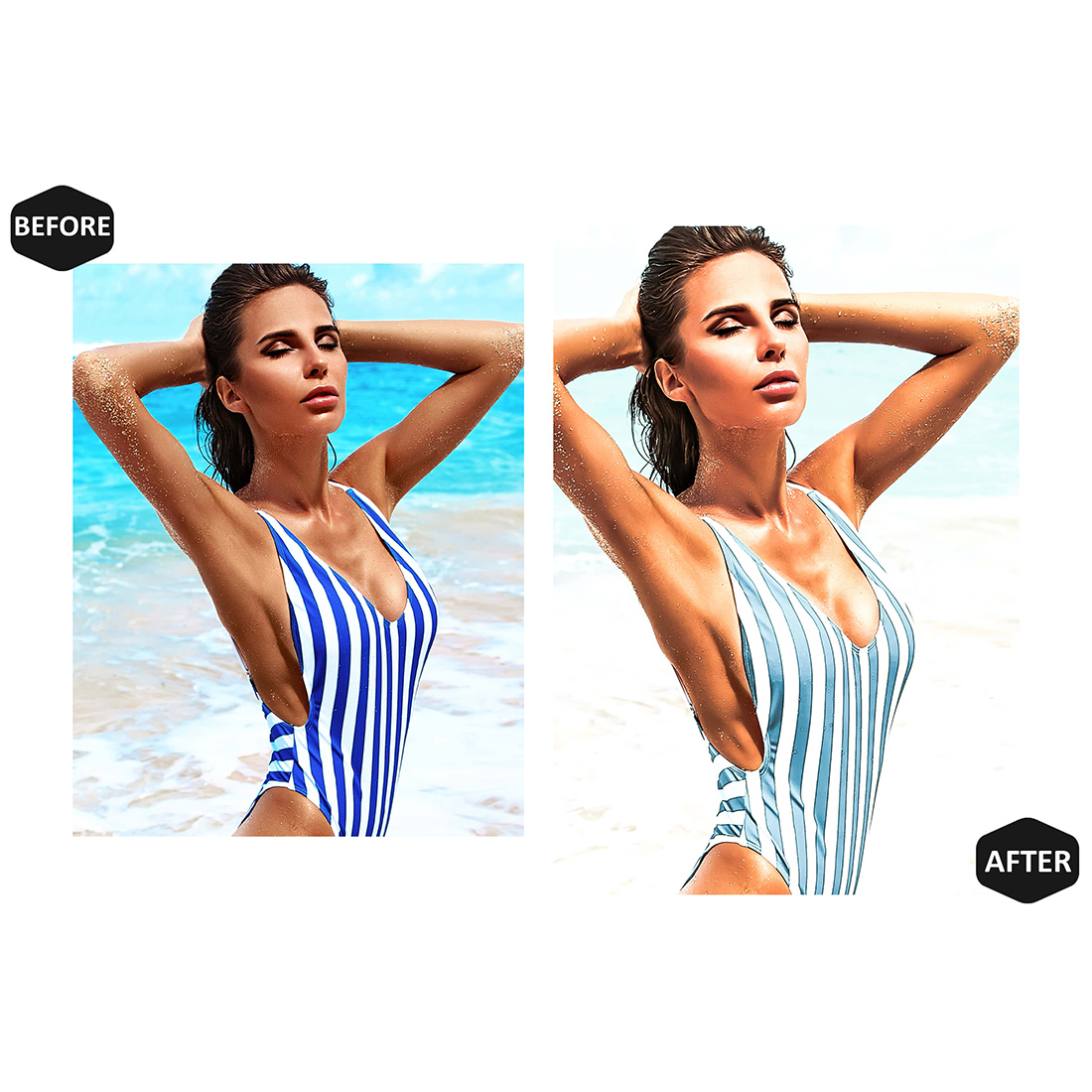 14 Photoshop Actions, Baby Blue Ps Action, Summer Bright ACR Preset, Cool Aqua Ps Filter, Atn Pictures And style Theme For Instagram, Blogger preview image.